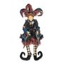 Other Christmas decorations - SEQ.JOINTED JESTER DOLL W/BOX PRPL/BLK 85CM - GOODWILL M&G