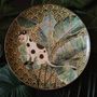 Floral decoration - SIAMESE LUCKY CAT: enamel art - SUMPHAT