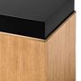 Console table - Block Pedestal in Gold Limed Oak and Lacquered Top - DUISTT