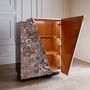 Storage boxes - OBLIQUE_V01, Mother-of-Pearl Pink Cabinet  - ARIJIAN