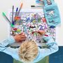 Loisirs créatifs pour enfant - Set de table dinosaure à emporter  - EATSLEEPDOODLE