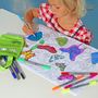 Loisirs créatifs pour enfant - set de table portable papillons - EATSLEEPDOODLE