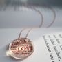 Jewelry - Handmade message in glass medal with chain from byNebuline Limpid collection - BYNEBULINE