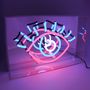Decorative objects - 'EYE' Acrylic Box Neon Light - LOCOMOCEAN
