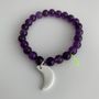 Jewelry - Bracelet DIVINE violet 8 - MARGOTE CERAMISTE