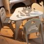 Children's tables and chairs - 1 table and 3 children's chairs - ELYSTA