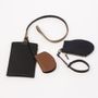 Accessoires de voyage - Pass Black - Porte badge en cuir avec tour de cou amovible - MLS-MARIELAURENCESTEVIGNY