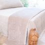 Throw blankets - Bef runner / Sofa cover - Cotton velvet - VAGUE - EN FIL D'INDIENNE...
