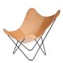 Design objects - Pampa Mariposa (leather armchair) - Black Structure - CUERO