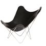 Design objects - Pampa Mariposa (leather armchair) - Chrome Structure - CUERO