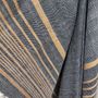 Throw blankets - E 157 BLACK AND SAND PLAID - ECOTASAR