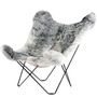 Design objects - Iceland Mariposa (wool armchair) - Black Structure - CUERO
