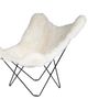 Objets design - Iceland Marisposa (fauteuil en laine) - Structure Noire - CUERO