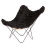 Objets design - Iceland Marisposa (fauteuil en laine) - Structure Noire - CUERO