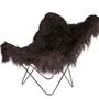 Design objects - Iceland Mariposa (wool armchair) - Black Structure - CUERO