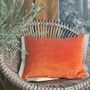 Fabric cushions - Cushion Medicis ein velvet coton and linen - EN FIL D'INDIENNE...