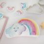 Fabric cushions - Unicorns and Rainbow Collection Decorative Pillows - HAPPY SPACES