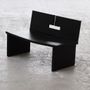 Armchairs - Low armchair in black wood - FLOATING HOUSE COLLECTION