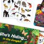 Jeux enfants - Qui se cache dans la jungle ? : Un jeu de points et de match - LAURENCE KING PUBLISHING LTD.