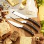 Knives - Caseus Cheese Knives set 3 Pcs for cheese enthusiasts - LEGNOART