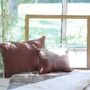 Fabric cushions - FORTUNA 2 Velvet, Silk and Linen Pillow Covers 25x35 cm - EN FIL D'INDIENNE...
