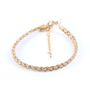 Jewelry - Simple Fabric Bracelet Gold - LITCHI
