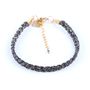 Jewelry - Simple Fabric Bracelet Gold - LITCHI