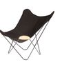 Objets design - Canvas Mariposa en toile (fauteuil en chanvre) - Structure Noire - CUERO