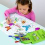 Children's arts and crafts - colour & learn butterfly placemat to go - EATSLEEPDOODLE