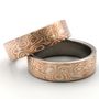 Jewelry - Mokume Gane The ONE ring, Silver and Copper 6mm - PONK SMITHI