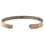 Bijoux - Mokume Gane The ONE Bracelet jonc, argent et cuivre 6mm - PONK SMITHI