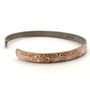 Jewelry - Mokume Gane The ONE bangle, Silver and Copper 6mm - PONK SMITHI