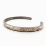 Bijoux - Mokume Gane The ONE Bracelet jonc, argent et cuivre 4 mm - PONK SMITHI