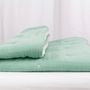Comforters and pillows - TURQUOISE GREEN MUSLIN BEDSPREAD - PETIT ALO