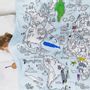Bed linens - colour & learn world map duvet (twin) - EATSLEEPDOODLE