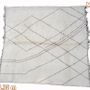 Tapis sur-mesure - CLASSI BERBER WHITE AND BLACK - LE NOUVEL ATLAS