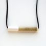 Ceramic - TUBE necklace - STUDIO INEKE VAN DER WERFF