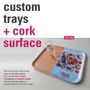 Design objects - Cork trays with your custom print - ATIYA TRAYS