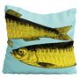Fabric cushions - Pescao Tablecloths, Napkins, Tea towels and Cushions  - ZOOH