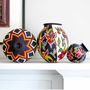Decorative objects - Diamonds on Brown Wounaan Basket - RAINFOREST BASKETS