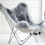 Objets design - Iceland Marisposa (fauteuil en laine) - Structure Chrome - CUERO