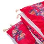 Bed linens - BEDSPREAD VELVET TITS RED - LA SENSITIVE-LES TAMBOURS DE BRONZE