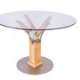 Dining Tables - Round glass table - MEUBLES THOURET