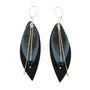 Jewelry - POP earrings in leather and fine stones - NI UNE NI DEUX BIJOUX