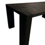 Dining Tables - DINING TABLE OAK — BURNT WOOD SHOU-SUGI-BAN - OUVRAGE  - BOIS BRULE