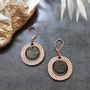 Jewelry - Bulle earrings in wood and recycled leather - NI UNE NI DEUX BIJOUX