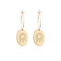 Jewelry - Petite hoop earrings Lavender medals herbarium - JOUR DE MISTRAL