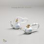 Tea and coffee accessories - DAOR-White Gold Teapot - DOJA IHN