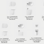 Toilets - 50 washbasins models and sizes - ALICE CERAMICA