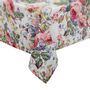 Decorative objects - White floral print tablecloth - ISHELA EUROPA LDA